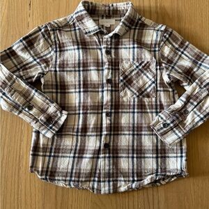 Plaid Boys Button-Down Flannel